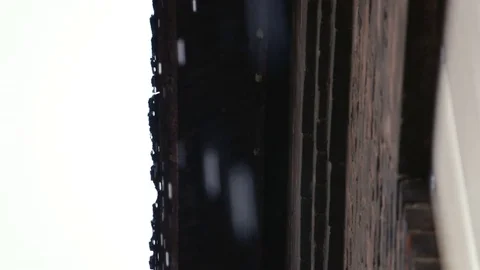 Rain Falling from Roof Stock Footage 71813341
