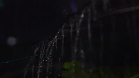 Rain falling off roof Stock Footage 94334669