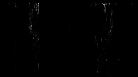 Rain Falling from Roof Gutter Edge Black Background Loop Stock Footage 340298225