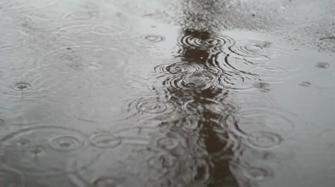 Rain Falls In City Video stock 39378948