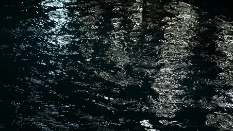 The rain falls at night. Stock Footage 114244610