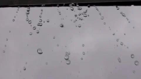 Rain falls from the sky slow motion Stock Footage 165324380