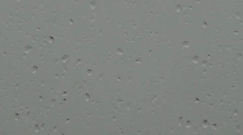 Rain fell on the glass. Vídeos de archivo 24165039