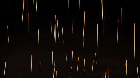 Rain of fire of fireballs or comets raining down setting ground aligh. Abstract Stock Illustration