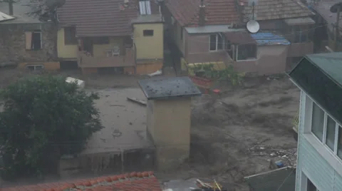 Rain flood in Bulgaria Stock Footage 39641858
