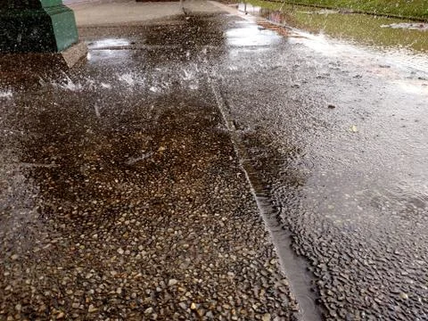 Rain on the floors Stock Photos