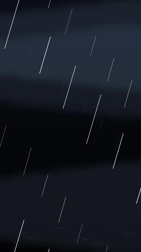 Rain footage falling night storm dark weather animation backdrop video Stock Footage 346637071
