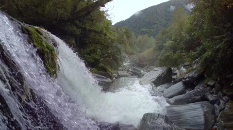 Rain forest waterfall shot. Stock Footage 49799200