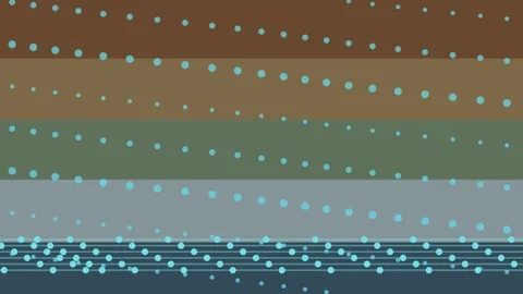 Rain Garden Biofilter Layer Flow Seamless Climate Loop Stock Footage 345123279