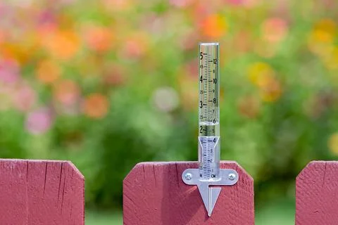 Rain gauge summer Stock Photos