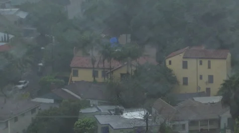 Rain glass farfocus Stock-Footage 1644825