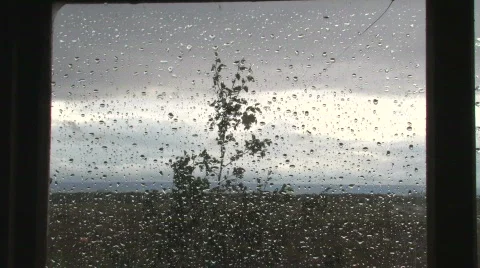 Rain on glass Video stock 707236