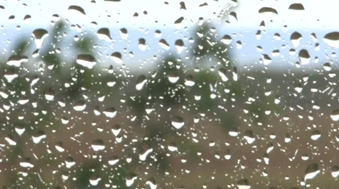 Rain on glass Video stock 707237
