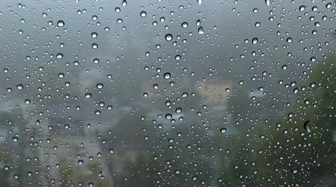 Rain on glass Stock-Footage 1644502