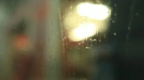 Rain on glass. 库存影片 15466917