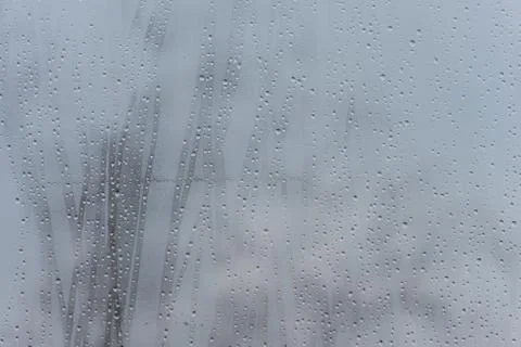 Rain on the glass Stock Photos