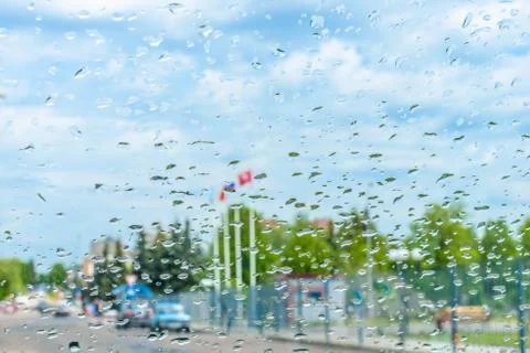Rain on the glass Фото