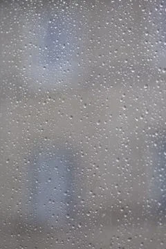 Rain on the glass Foto stock