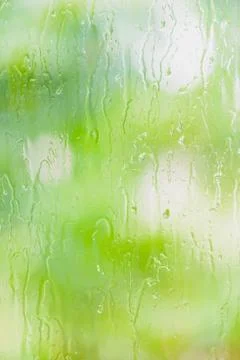 Rain on the glass Fotos Stock