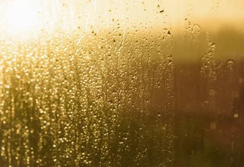Rain on the glass Fotos Stock