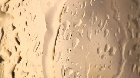 Rain on glass window Stock Footage 663806