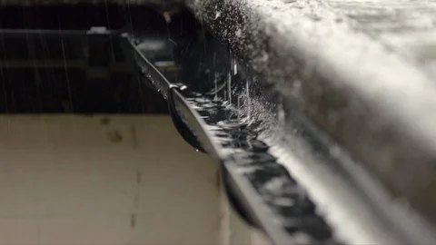Rain Gutter 02 Stock Footage 119415066