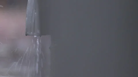 Rain gutter with Camera Movement Stock Footage 22810763