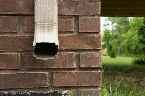 Rain gutter facing forward Stock Photos
