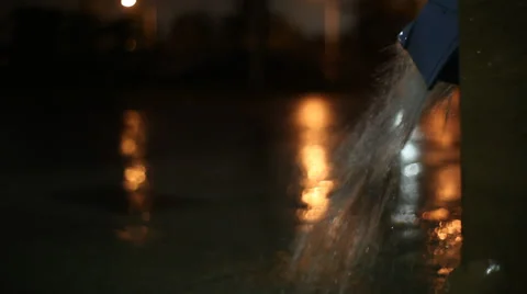 Rain Gutter Stock Footage 30384691