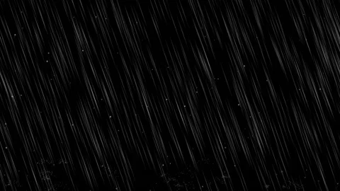 Rain Hail and Lightning with Ground Splashes Loop Video stock 169550926