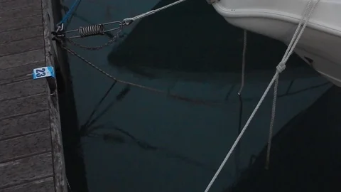 Rain in the harbor in the evening 4931 Stock Footage 108945187