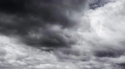 Rain heavy storm clouds. Timelapse Video stock 61894883