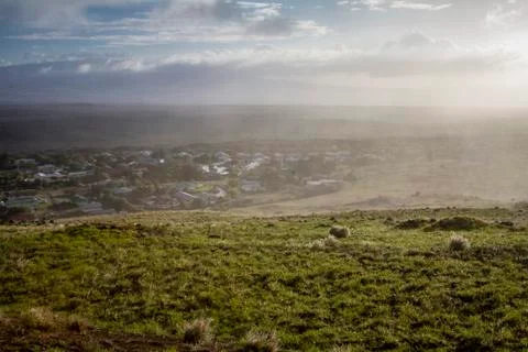 Rain in Hilo Stockfoto's