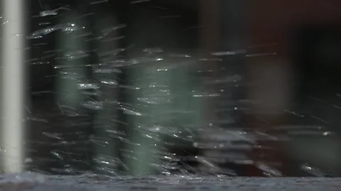 The rain hit the ground Stock Footage 141365754