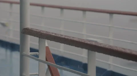 Rain Hits Rail Video stock 46875663