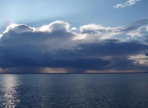 Rain on the horizon Stock Photos