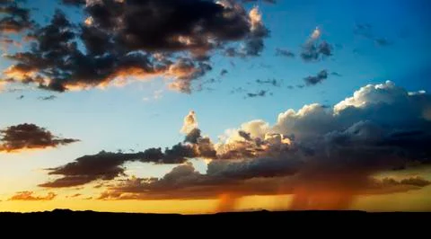 Rain on the Horizon Stock Photos