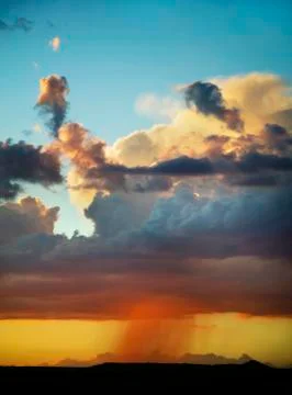 Rain on the Horizon Vertical Stock Photos