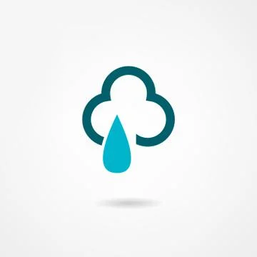 Rain icon Illustrazione stock