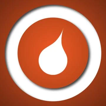 Rain icon. Internet button on white background. . Stock Illustration