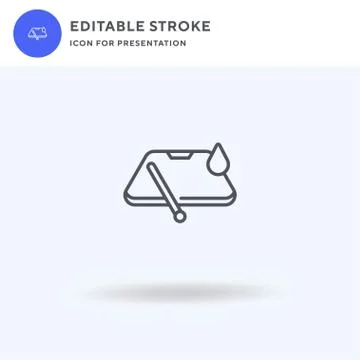 Rain icon vector, filled flat sign, solid pictogram isolated on white, logo Stock Illustration