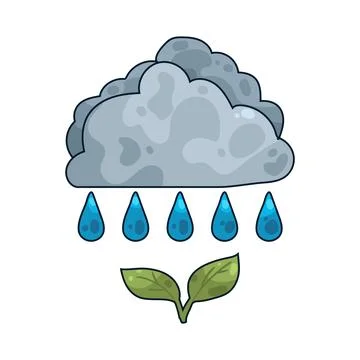 Rain illustration Stock Illustration