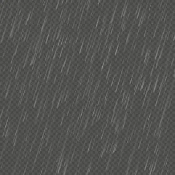 Rain isolated realistic anglewise effect. Transparent nature rainfall template Stock Illustration