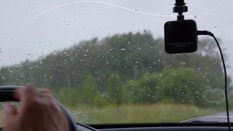 Rain knocks on the glass Video stock 80145479