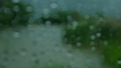 Rain on the lake Stock Footage 73149420