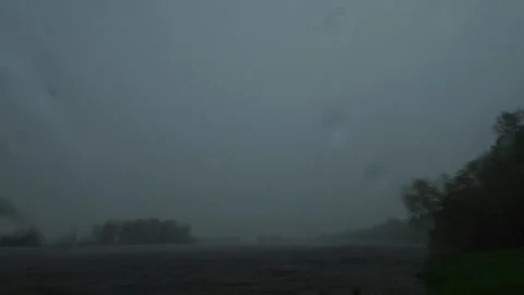Rain in the lake in Siberia timelapse Stock Footage 282013350