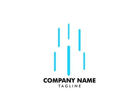 Rain Logo design vector template Stock Illustration