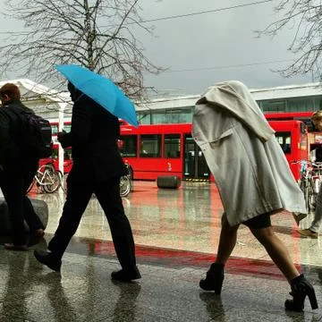 Rain In London Stock Photos