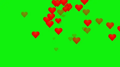 Rain love greenscreen Stock Footage 223511472