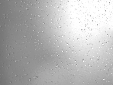 Rain on metal table texture Stock Photos